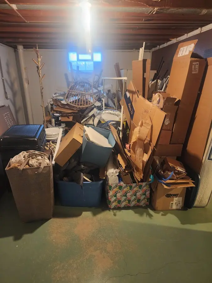 Roll-off dumpster container at job site for Yard Waste Dumpster Rental in Lower Chanceford